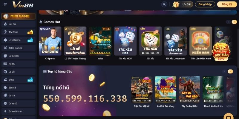 Các Loại Game Slots Đặc Quyết Tại Vin88 